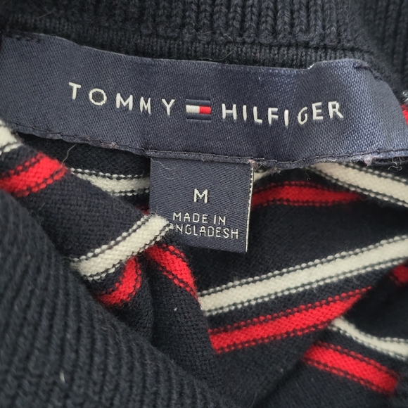 Tommy Hilfiger Striped Turtleneck Sweater - Size Medium - Picture 7 of 10